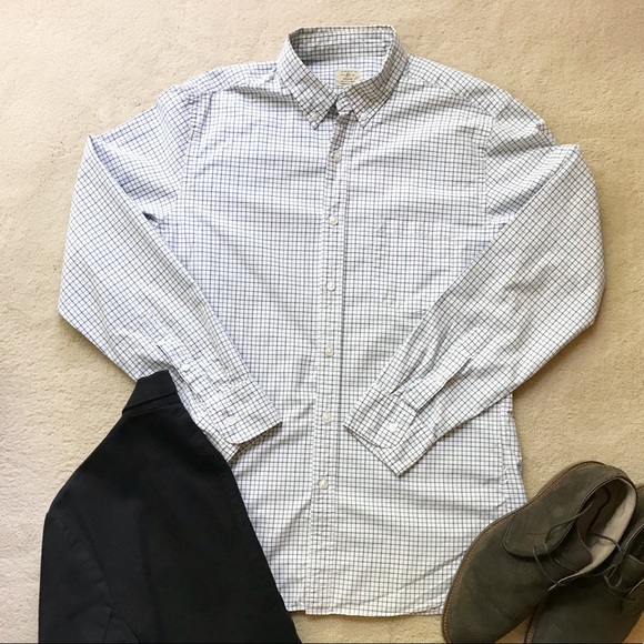 J. Crew Other - J. Crew Men’s Blue and White Plaid Button Down
